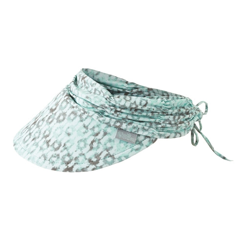 Women's swim visor in beach glass splash|beach-glass-splash