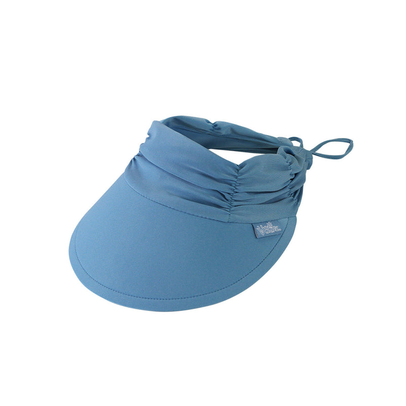 Women's swim visor in lagoon|lagoon