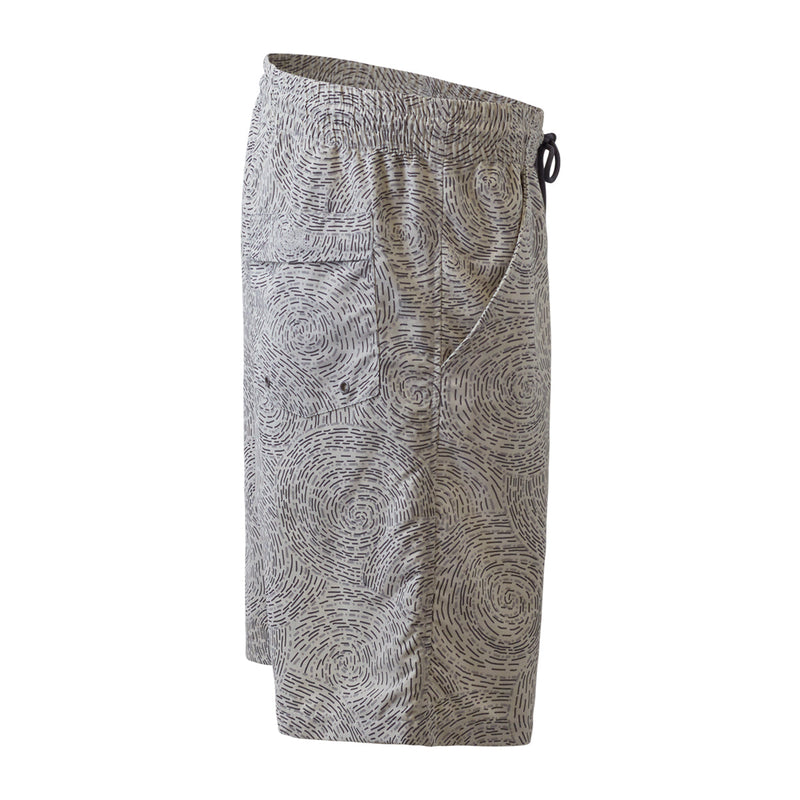 side view of the men's classic trunks in grey swirls|grey-swirls