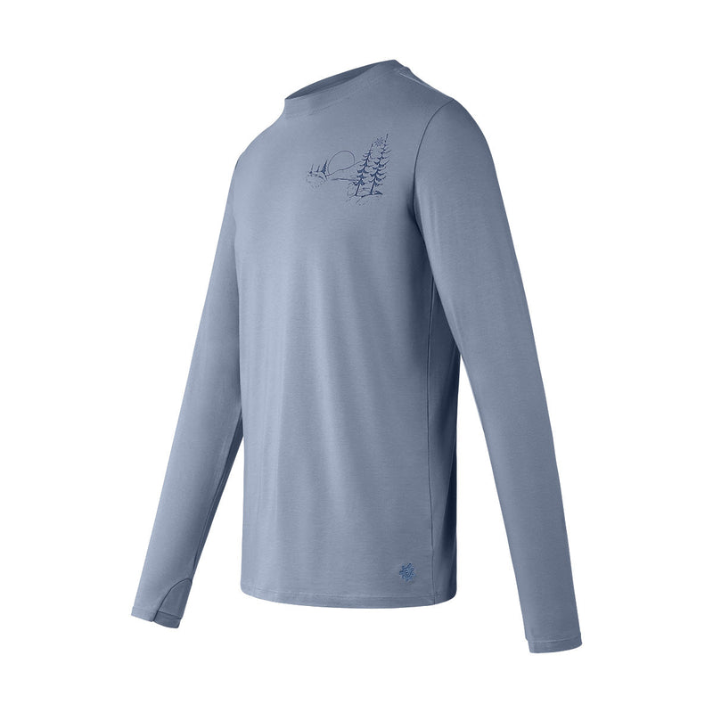 men's long sleeve everyday tee|moon-dust