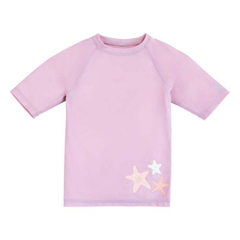 kids short sleeve crew sunny swim shirt in starfish tide|starfish-tide