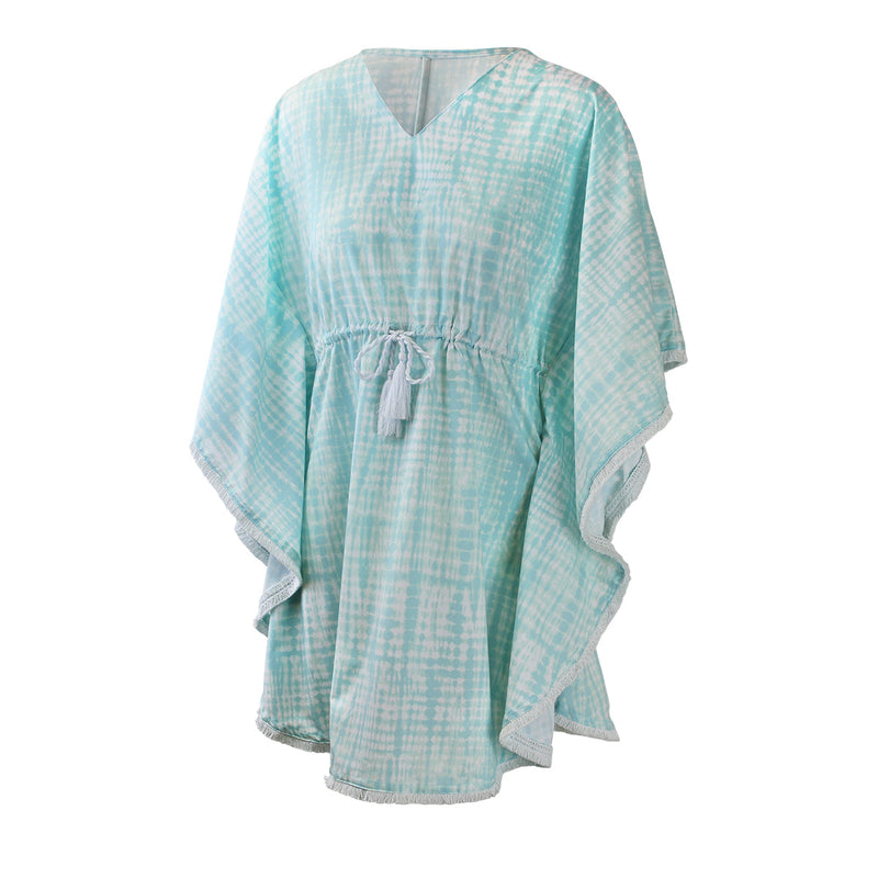 women's kaftan cover up in glacier tie dye|glacier-tie-dye