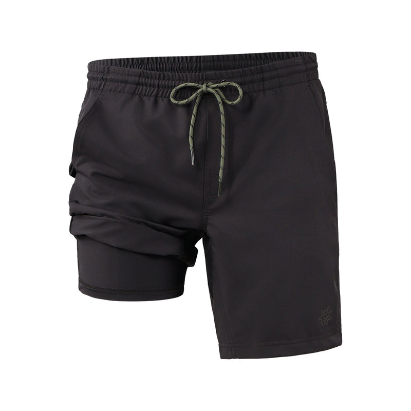 men adventure shorts|charcoal