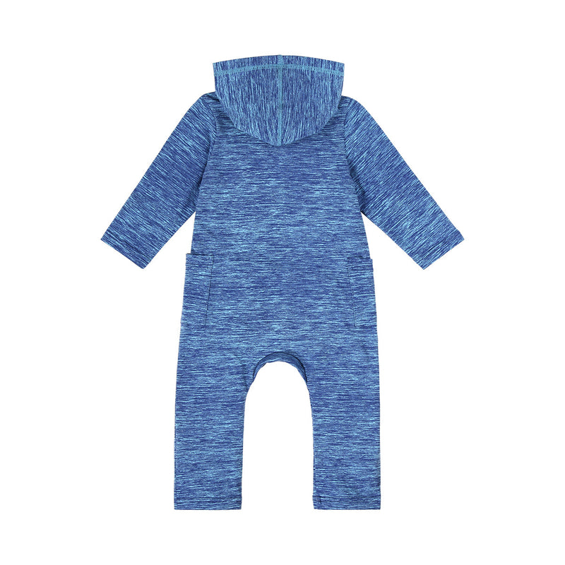 baby hooded everyday romper|jaspe-zoo