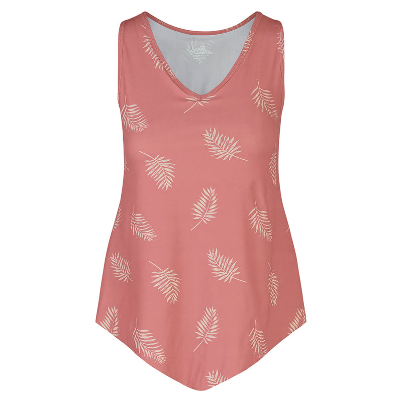 women's UPF tank top in canyon palm|canyon-palm